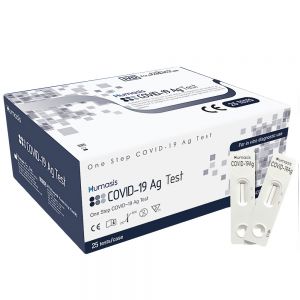 Bộ kit xét nghiệm nhanh (test nhanh) Covid 19 Humasis COVID-19 Ag Test - Hộp 25 kit test