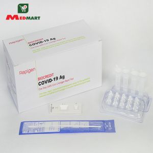 Test nhanh covid BioCredit Covid-19Ag Hãng sản xuất RapiGen/Hàn Quốc